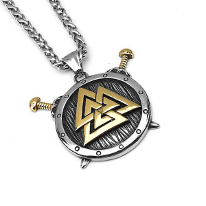 Vue generale Collier Viking Bouclier de Skjöld