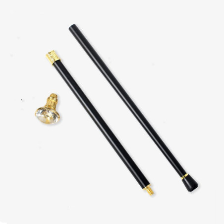 Canne Gothique Luxe "Sceptre du Diamant Souverain" - Multiples Couleurs au choix !