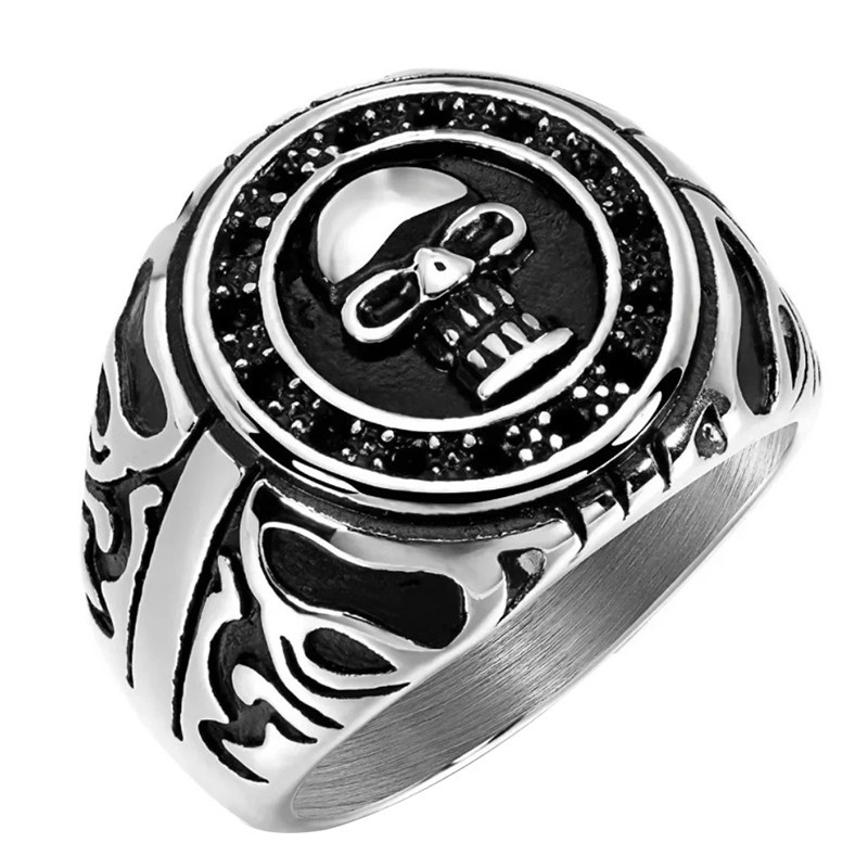 Bague Tête de Mort “Crâne au Cadenas”