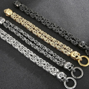 Avant Bracelet Tête de Mort "Serment des Deux Crânes"