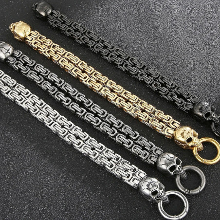 Avant Bracelet Tête de Mort "Serment des Deux Crânes"