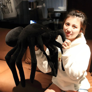 Peluche Araignée Noir - 3 tailles au choix !