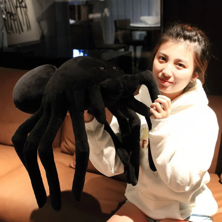 Peluche Araignée Noir - 3 tailles au choix !