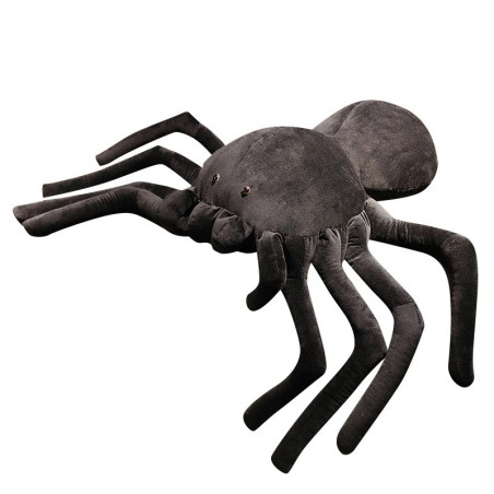 Vue Generale Peluche Araignée Noir - 3 tailles au choix !