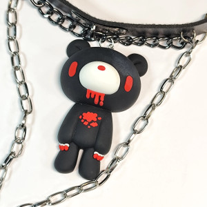 Détails Ors du Collier Gothique Choker Ours Profané Rituel des Chaînes