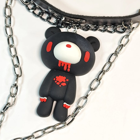 Détails Ors du Collier Gothique Choker Ours Profané Rituel des Chaînes