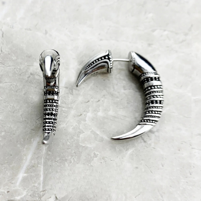 Boucles d’Oreilles Viking Griffes du Berserker - Argent Sterling 925