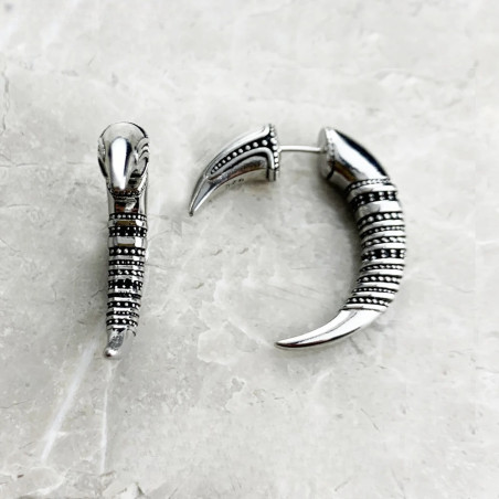 Boucles d’Oreilles Viking Griffes du Berserker - Argent Sterling 925