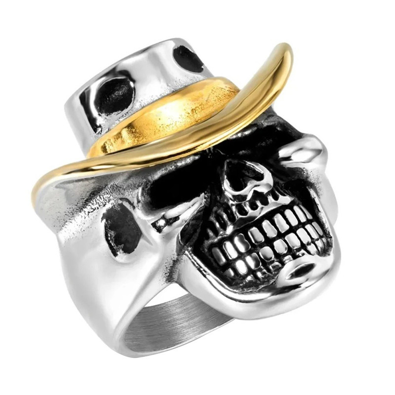 Bague Tête de Mort “Crâne au Haut-de-Forme”