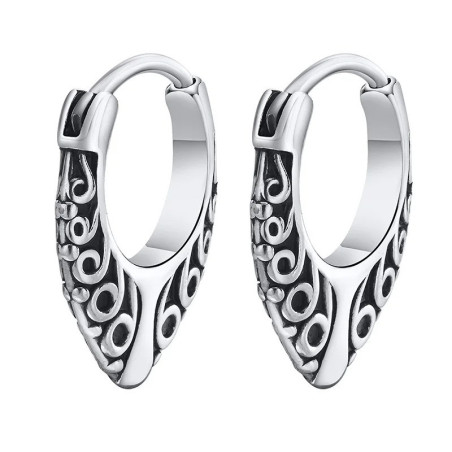 Vue Generale Boucles d’Oreilles Viking "Runes du Clan"