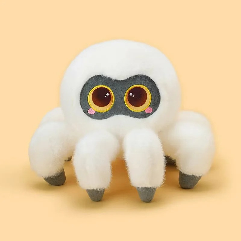 Peluche Gothique Bébé Araignée Couleur blanc