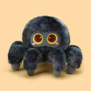 Peluche Gothique Bébé Araignée Couleur Noir