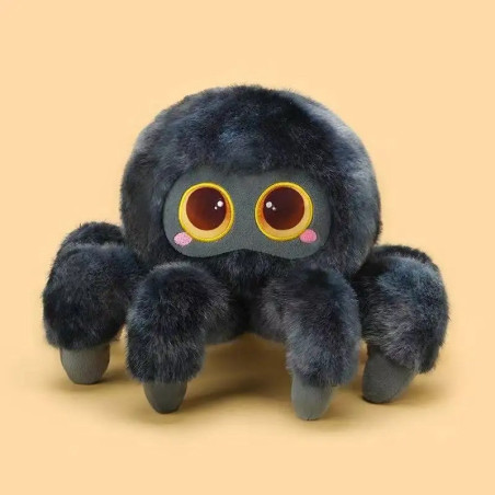 Peluche Gothique Bébé Araignée Couleur Noir