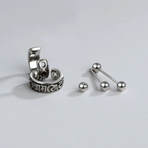 Avant Boucles d’Oreilles Viking "Marque du Clan"
