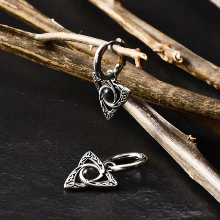 Boucles d’Oreilles Viking "Triquetra des Anciens" - 3 couleurs au choix
