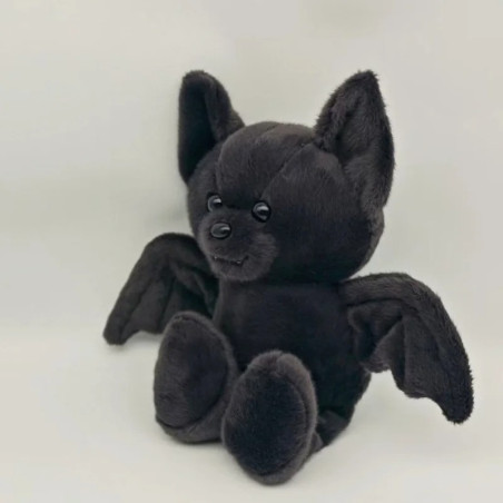 Vue Laterale Peluche Gothique Mignonne Chauve-Souris - 30 cm