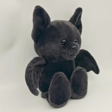 Vue de Cote Peluche Gothique Mignonne Chauve-Souris - 30 cm
