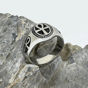 Bague Rock "Ankh Héritage de l’Immortel" - 2 couleurs au choix !