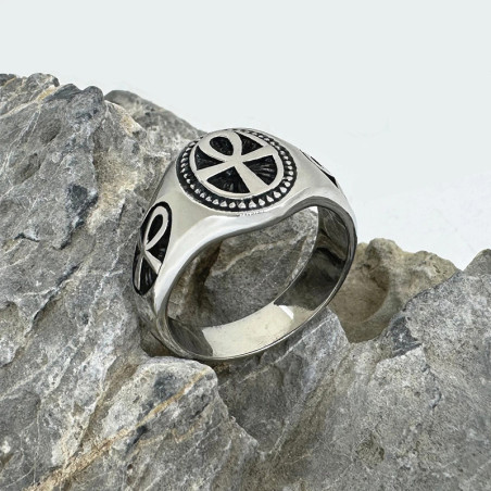 Bague Rock "Ankh Héritage de l’Immortel" - 2 couleurs au choix !
