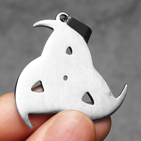 Vue Arrierre Collier Viking Triskèle de Sagesse