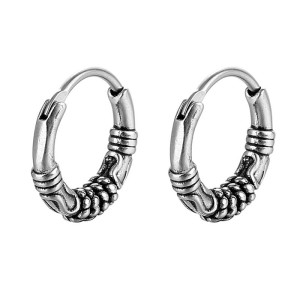 Vue generale Boucles d’Oreilles Viking "Tresse du Guerrier"