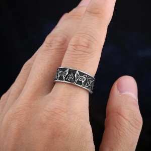 Vue Portee Bague Viking - Meute des Loups Nordiques
