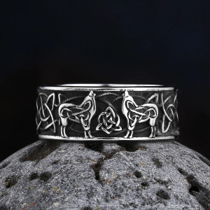 Avant Bague Viking - Meute des Loups Nordiques