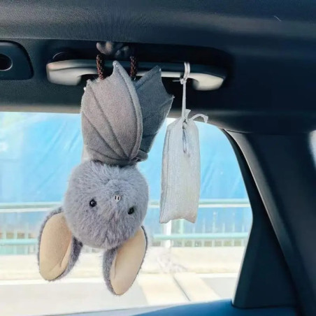 Vue de Face Peluche Gothique Chauve-souris "Midnight"
