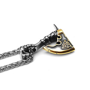 Collier Viking Tranchant d'Odin Couleur or