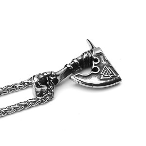 Collier Viking Tranchant d'Odin Couleur Argent