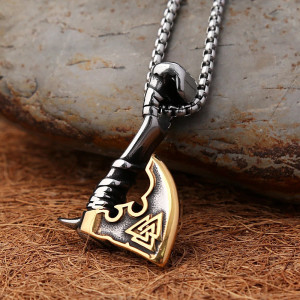 Avant Collier Viking Tranchant d'Odin - 2 couleurs au choix !
