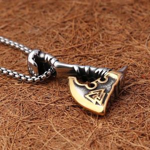 Collier Viking Tranchant d'Odin - 2 couleurs au choix !