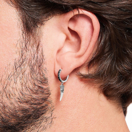 Vue Portee Boucles d’Oreilles Viking "Crocs de Fenrir"
