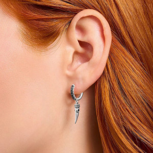 Vue Portee Boucles d’Oreilles Viking "Crocs de Fenrir"