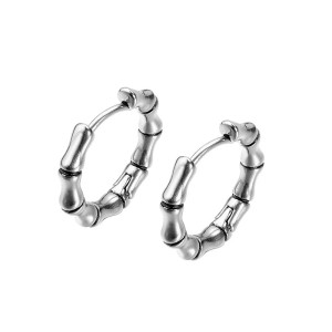 Vue Generale Boucles d’Oreilles Rock Anneaux Os Squelettiques