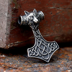 Collier Viking Marteau du Loup Alpha
