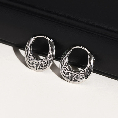 Boucles d’Oreilles Viking "Nœud des Nornes"