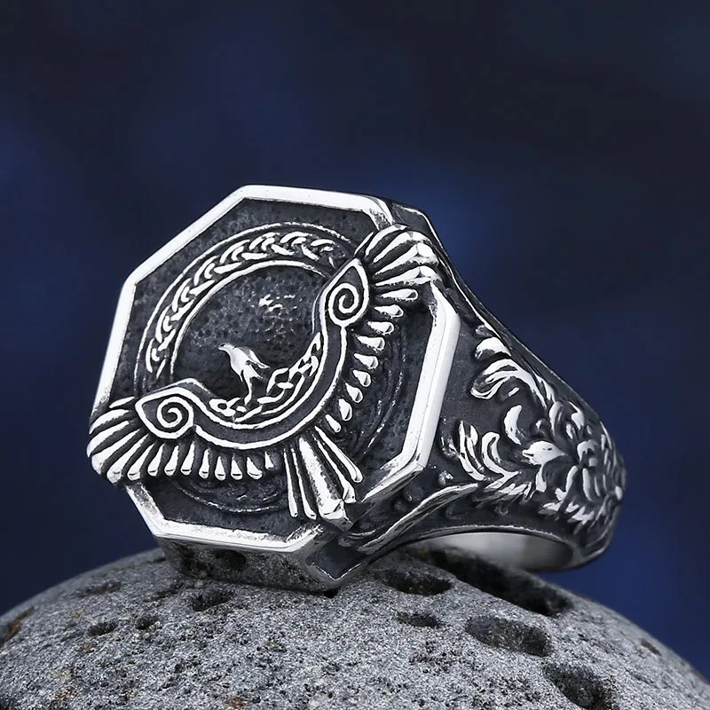 Vue Laterale Bague Aigle Impérial
