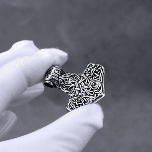Avant Collier Viking Mjölnir du Haut-Roi
