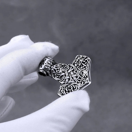 Avant Collier Viking Mjölnir du Haut-Roi