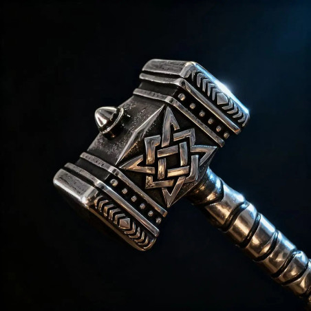 Collier Viking Mjölnir "Marteau de Thor avec Valknut"