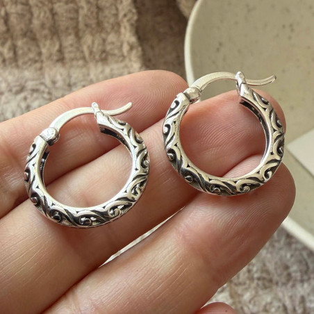Avant Boucles d’Oreilles Viking - Cercles Nordiques Ancestraux