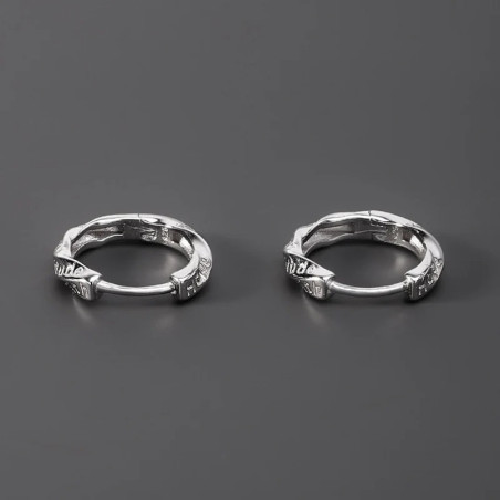 Avant Boucles d’Oreilles Rock "Anneaux Underground"