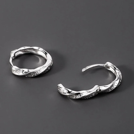 Boucles d’Oreilles Rock "Anneaux Underground"