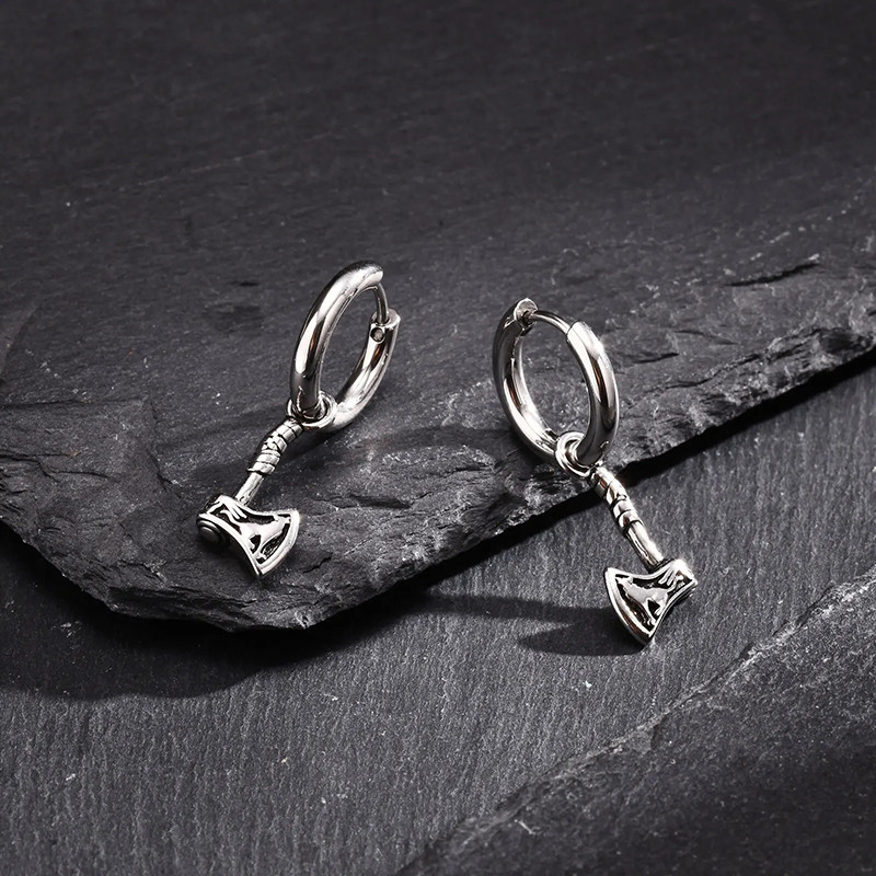 Boucles d’Oreilles Viking - Hache de Ragnar