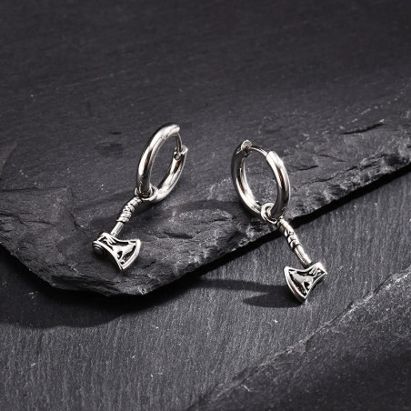 Boucles d’Oreilles Viking - Hache de Ragnar