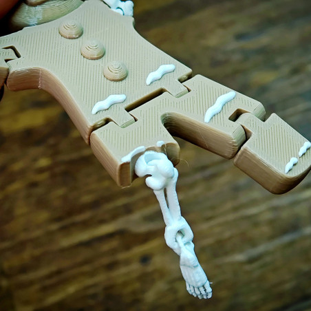 Figurine Tête de Mort Petit Biscuit "Gingerbread Horror Articulated"