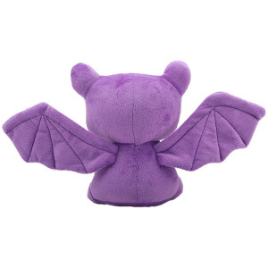 Vue Arrierre Peluche Gothique Chauve-Souris "Gardienne Pourpre des Nuits"