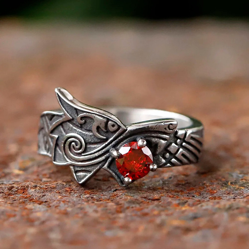 Bague Dragon Viking du Nord