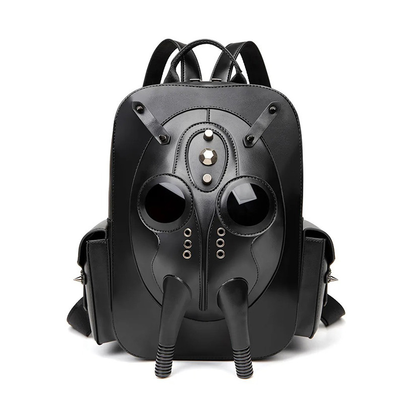Sac à Dos Tête de Mort Gothique "Respirateur des Ombres"